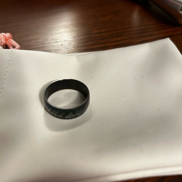 Etched Elven Ring Men’s Band Size 11 1/2 - Picture 3 of 4
